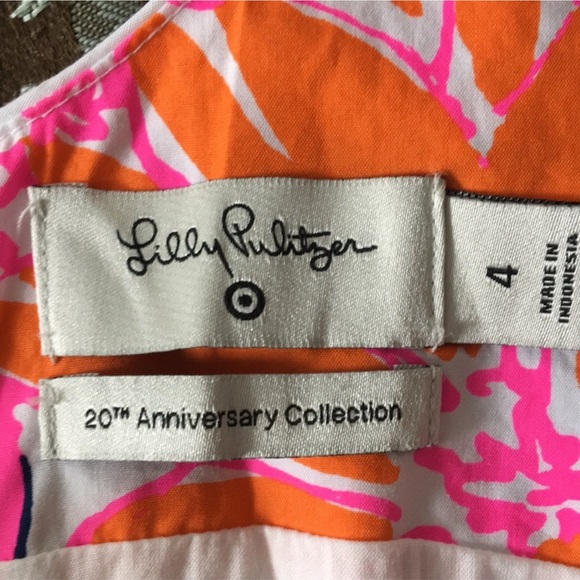 Lilly Pulitzer Pink and Orange Anniversary Dress - Picture 3 of 7